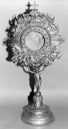 ostensorio, opera isolata - ambito lunigianese (sec. XIX)