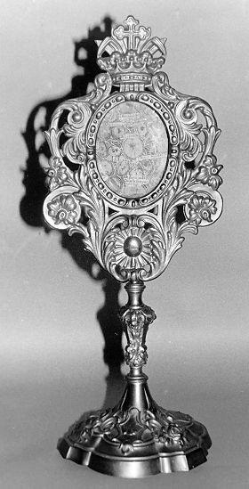 reliquiario, opera isolata - ambito lunigianese (secc. XIX/ XX)