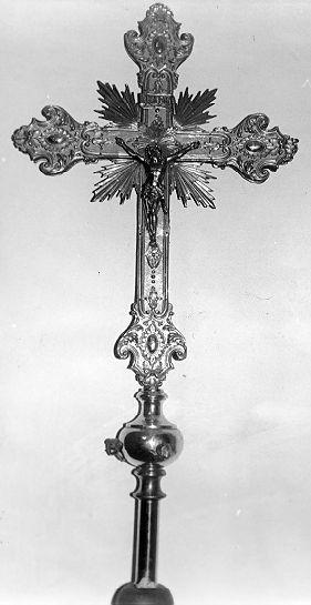 croce processionale, opera isolata - ambito lunigianese (sec. XIX)