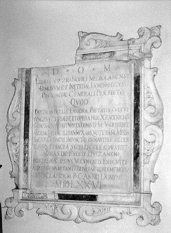 lapide - bottega toscana (sec. XVII)