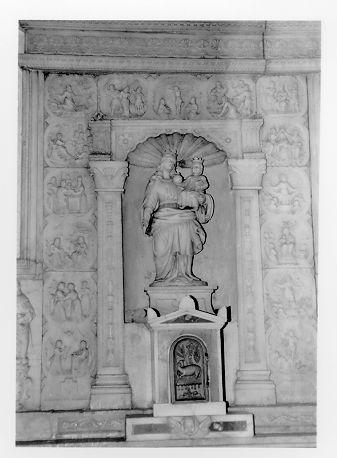 MADONNA CON BAMBINO (statua) - ambito lunigianese (secc. XVII/ XVIII)