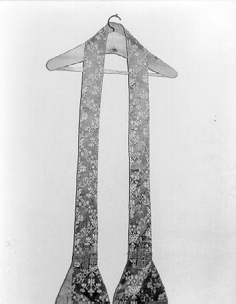 stola, elemento d'insieme - ambito lunigianese (secc. XVIII/ XIX)