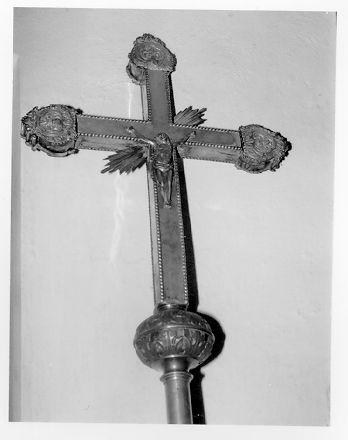 croce processionale - ambito lunigianese (secc. XVIII/ XIX)