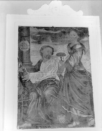 SANTA LUCIA E SAN MARCO (dipinto, opera isolata) - ambito italiano (secc. XVII/ XVIII)