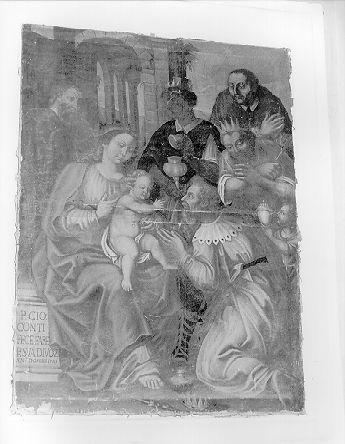 adorazione dei Re Magi (dipinto, opera isolata) - ambito lunigianese (sec. XVIII)