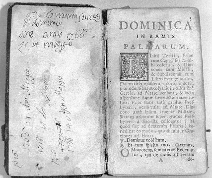 coperta di libro liturgico - bottega italiana (sec. XVIII)