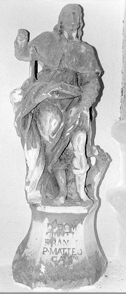 SAN ROCCO (statua) - ambito lunigianese (sec. XVIII)