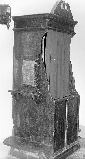 confessionale - ambito lunigianese (secc. XVIII/ XIX)