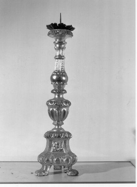 candeliere d'altare, serie - bottega toscana (sec. XX)