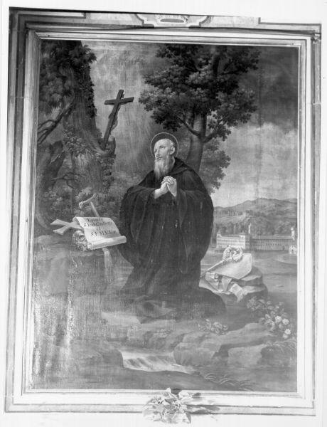 San Giovanni Gualberto in preghiera (dipinto) - ambito toscano (sec. XIX)