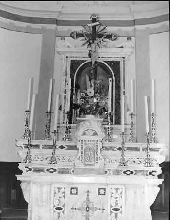 altare maggiore - ambito lunigianese (sec. XVIII)