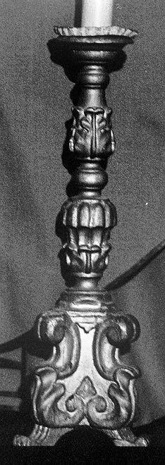 candeliere - ambito lunigianese (sec. XVIII)
