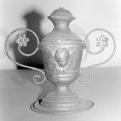 vaso d'altare per composizione floreale, serie - ambito lunigianese (secc. XIX/ XX)