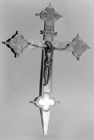croce processionale - ambito lunigianese (secc. XVIII/ XIX)