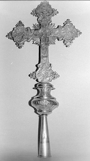 croce processionale - ambito lunigianese (secc. XVIII/ XIX)