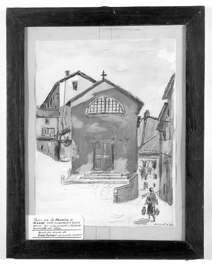 chiesa di S. Luigi a Siena (disegno) - ambito senese (sec. XX)