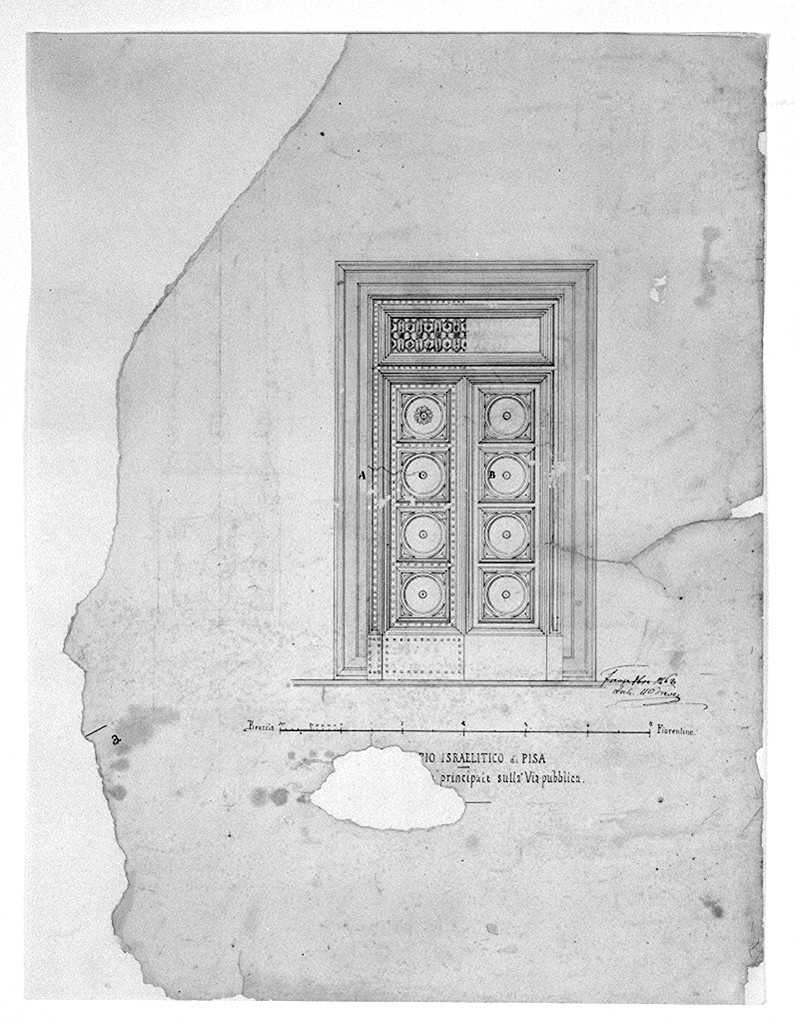 disegno architettonico di Treves Marco (sec. XIX)