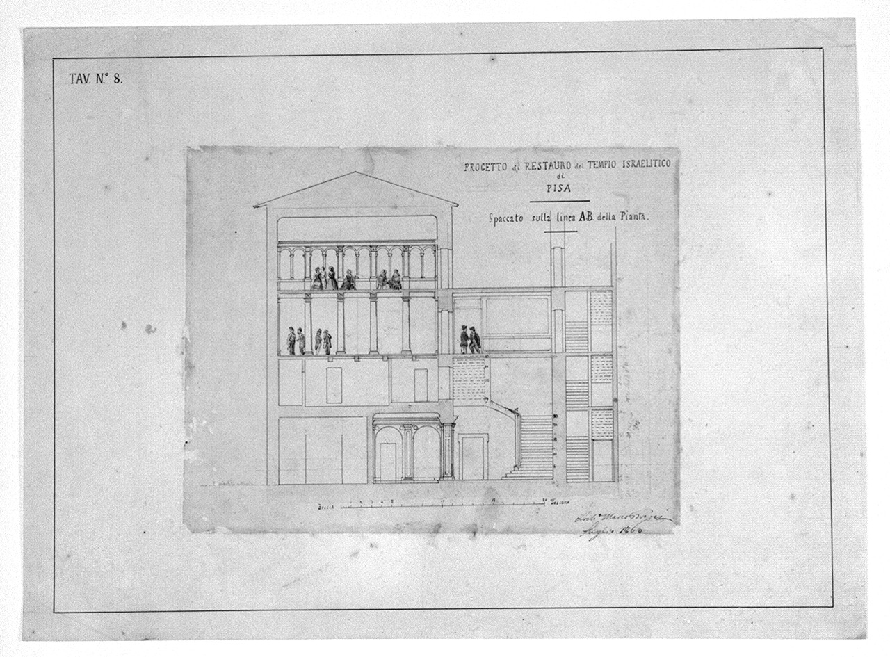 disegno architettonico di Treves Marco (sec. XIX)