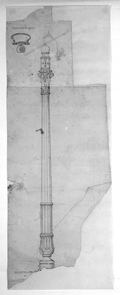 disegno architettonico di Treves Marco (attribuito) (sec. XIX)