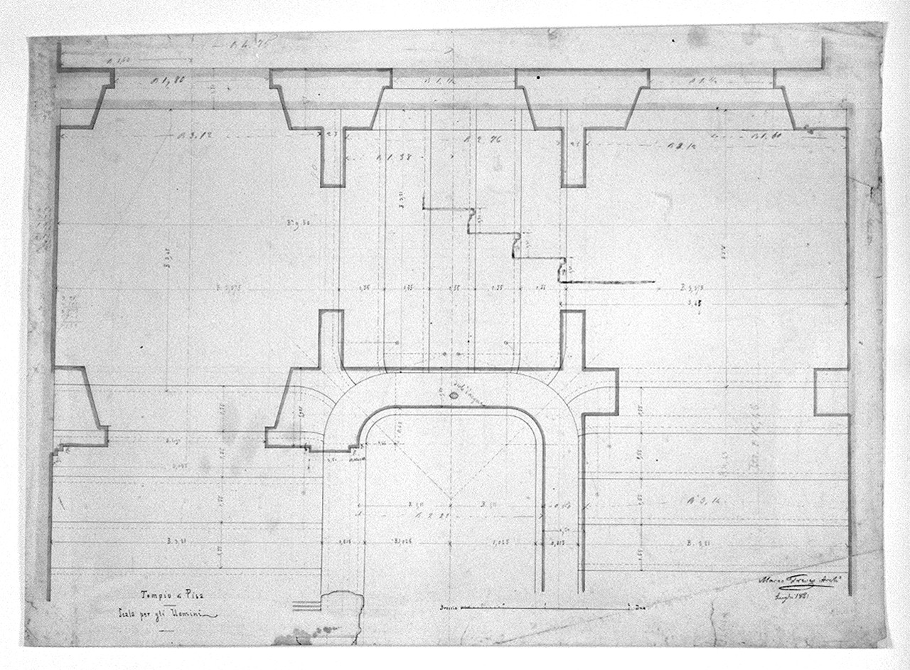 disegno architettonico di Treves Marco (sec. XIX)