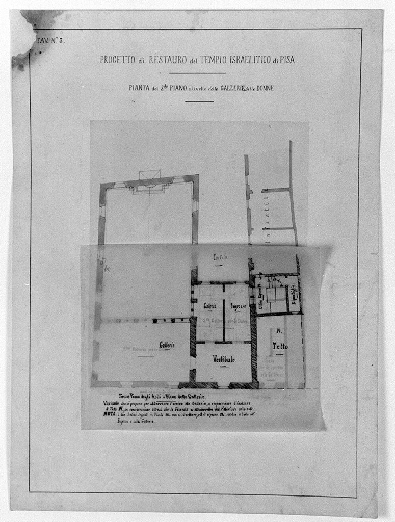 disegno architettonico di Treves Marco (sec. XIX)
