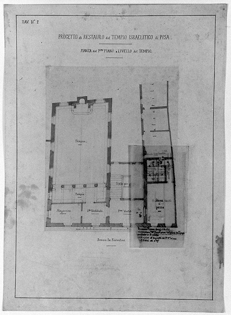 disegno architettonico di Treves Marco (sec. XIX)
