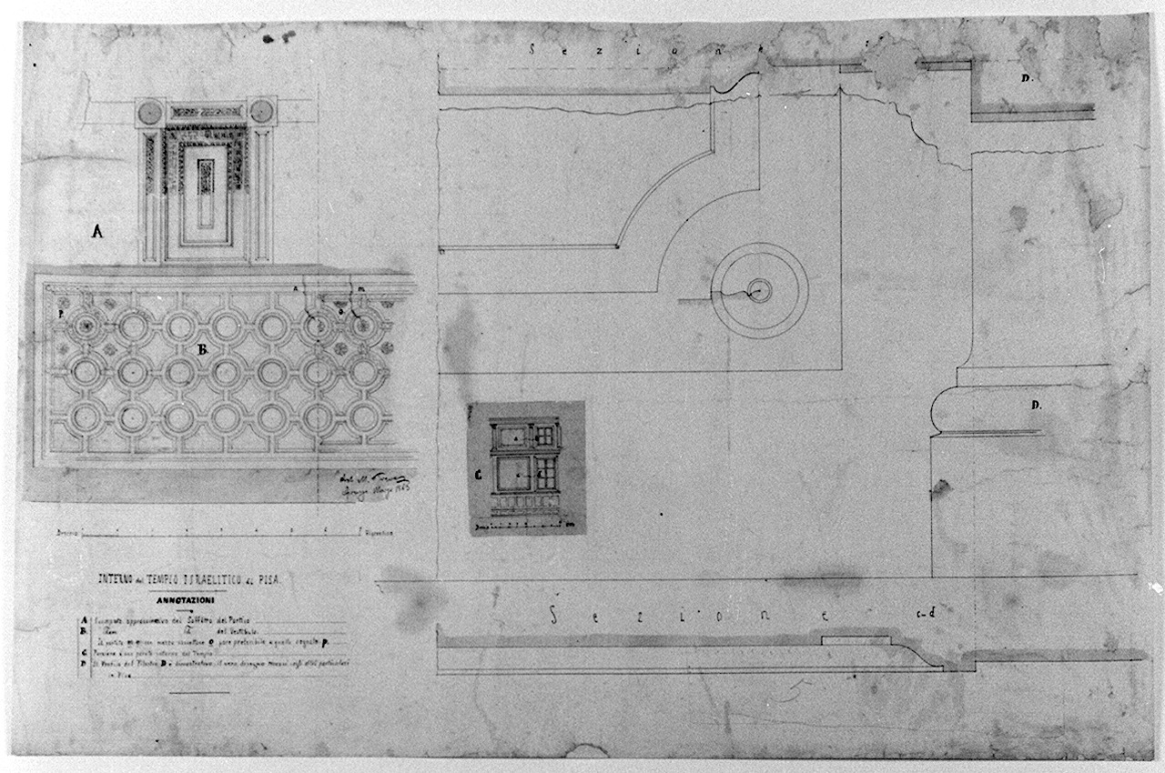 disegno architettonico di Treves Marco (sec. XIX)