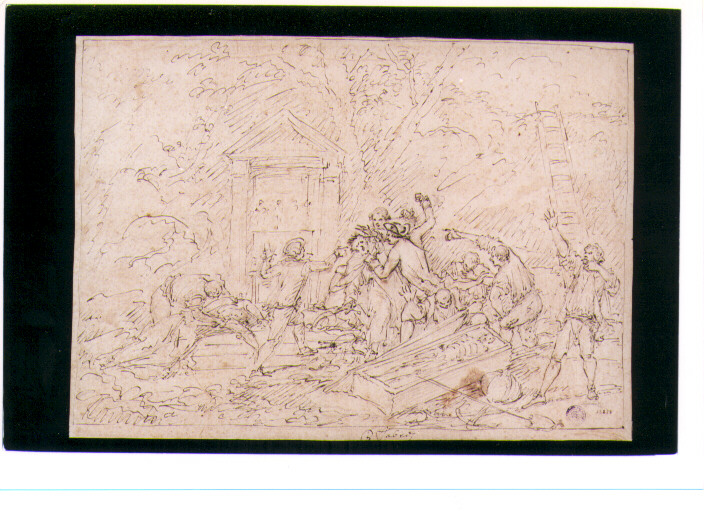 scena di sortilegio (disegno) di Fabris Pietro (inizio sec. XIX)