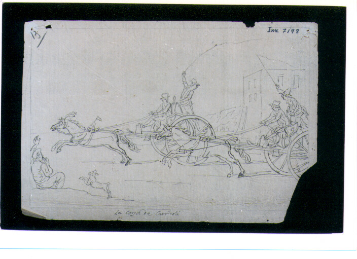 corsa dei curricoli (disegno) di D'Anna Alessandro (fine/inizio secc. XVIII/ XIX)