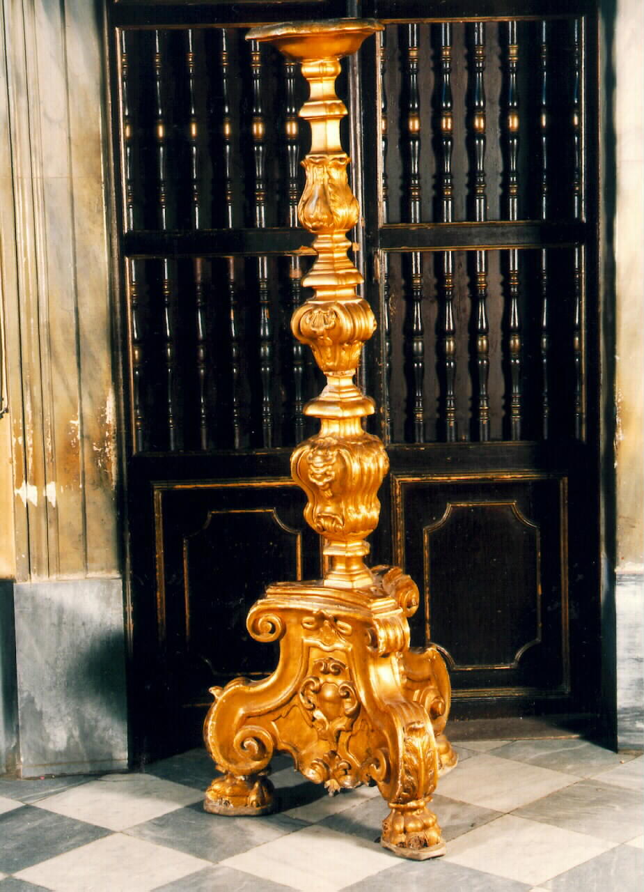 candelabro, serie - produzione siciliana (Seconda metà sec. XVIII)