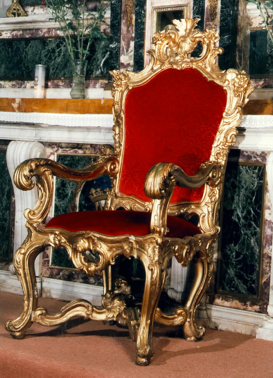 sedia del celebrante - produzione siciliana (Seconda metà sec. XVIII)