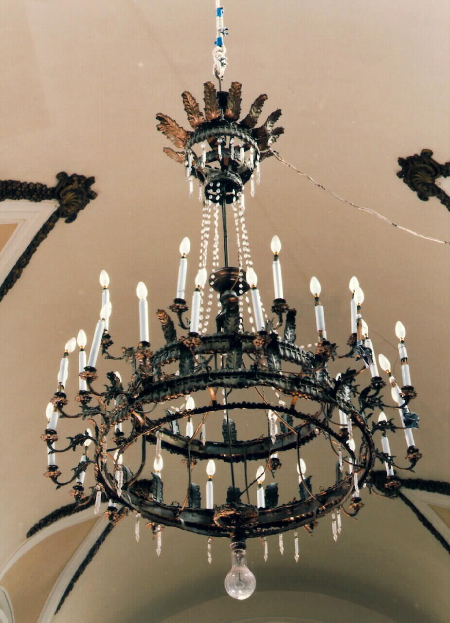 lampadario - bottega siciliana (Prima metà sec. XIX)