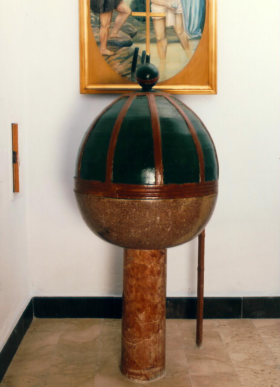 fonte battesimale - ambito siciliano (Fine/inizio secc. XIX/ XX)