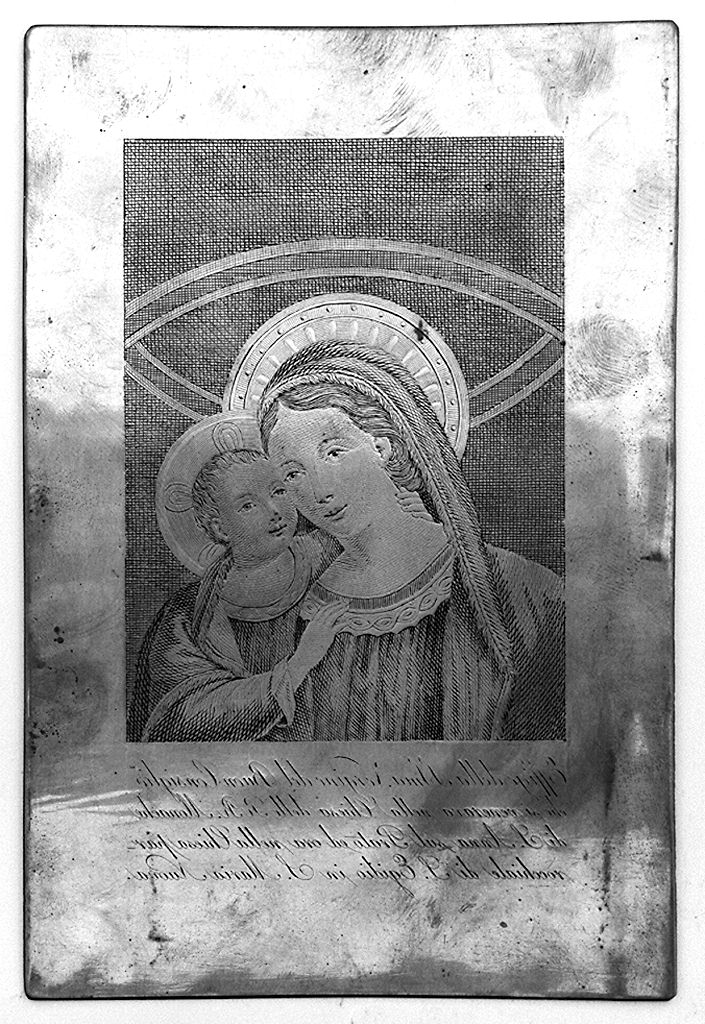 Madonna del Buonconsiglio, Madonna con Bambino (matrice) - ambito fiorentino (prima metà sec. XIX)