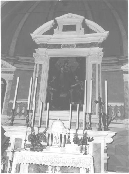 cornice a impostazione architettonica di dipinto - bottega lucchese (sec. XIX)