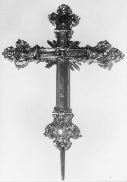 croce processionale - bottega lucchese (metà sec. XVIII)