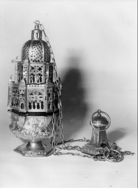 turibolo - a corpo architettonico - bottega lucchese (metà sec. XVIII)