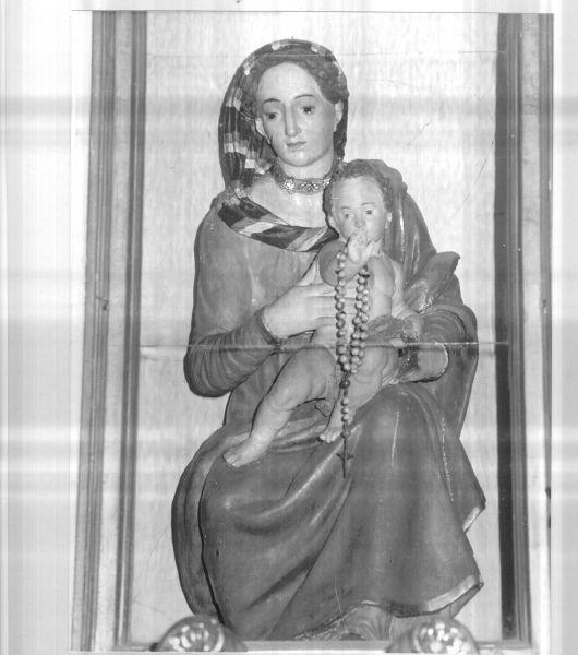 MADONNA CON BAMBINO (statua) - ambito italiano (seconda metà sec. XVIII)