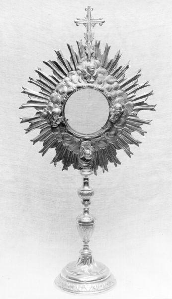 ostensorio - a raggiera - bottega lucchese (fine sec. XVIII)