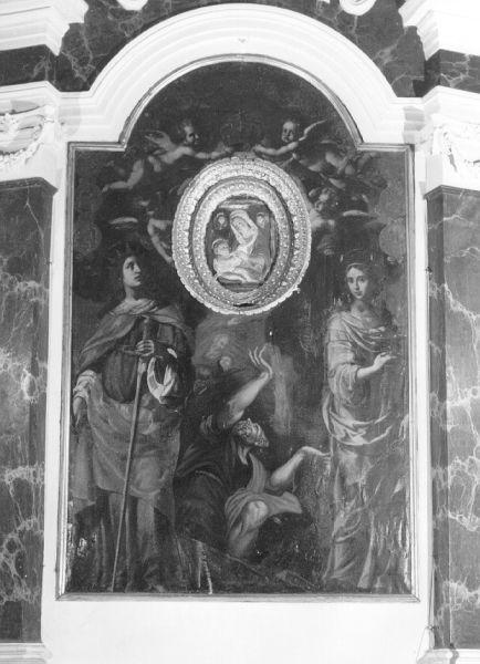 SANTA CATERINA D'ALESSANDRIA E SANTA LUCIA (dipinto) di Ferrucci Giovanni Domenico (sec. XVII)