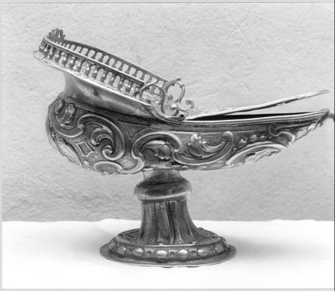 navicella portaincenso - a galeone di Mugnani Domenico Antonio (sec. XVIII)