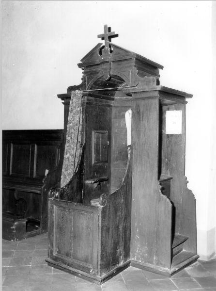 confessionale, serie - bottega lucchese (metà sec. XVIII)