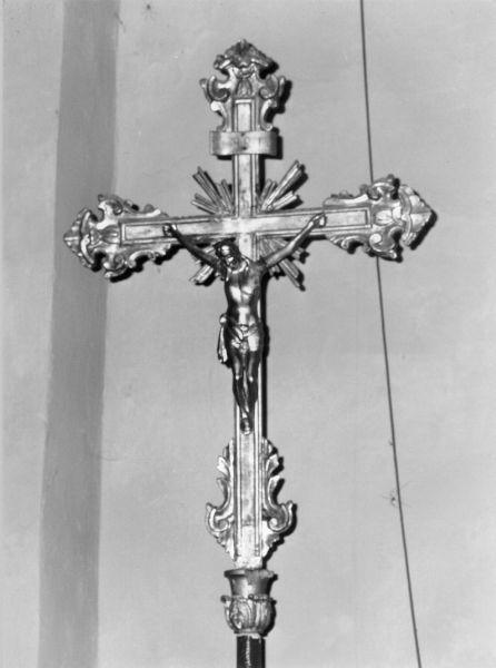 croce processionale - bottega lucchese (seconda metà sec. XIX)