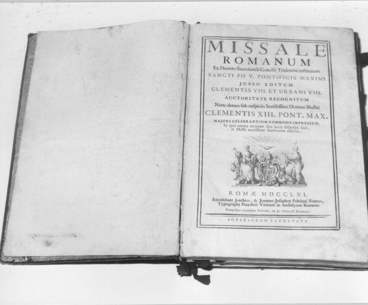 coperta di libro liturgico - ambito romano (sec. XVIII)