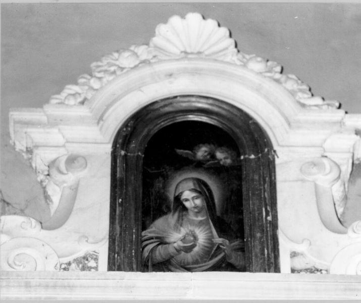 SACRO CUORE DI MARIA (dipinto) - ambito italiano (metà sec. XVIII)