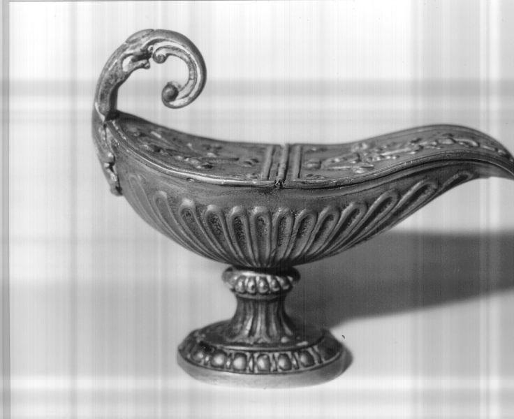 navicella portaincenso - bottega lucchese (sec. XIX)