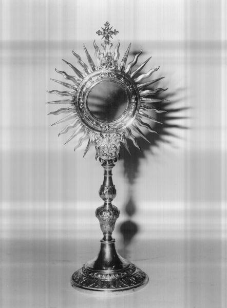ostensorio - a raggiera - bottega lucchese (seconda metà sec. XVIII)