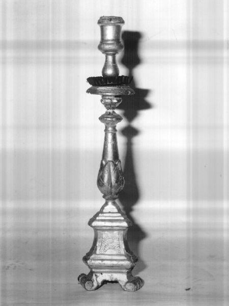 candeliere, serie - bottega lucchese (seconda metà sec. XIX)