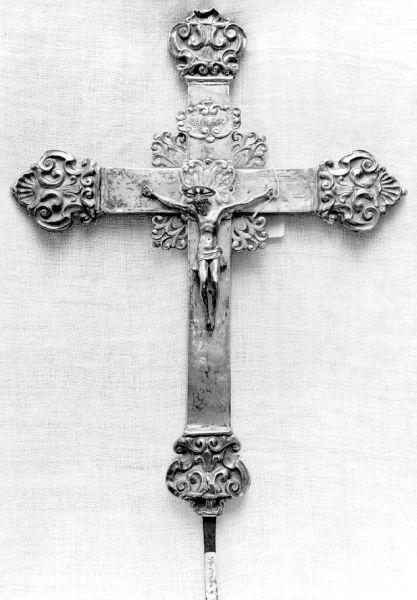 croce processionale - bottega lucchese (metà sec. XVIII)