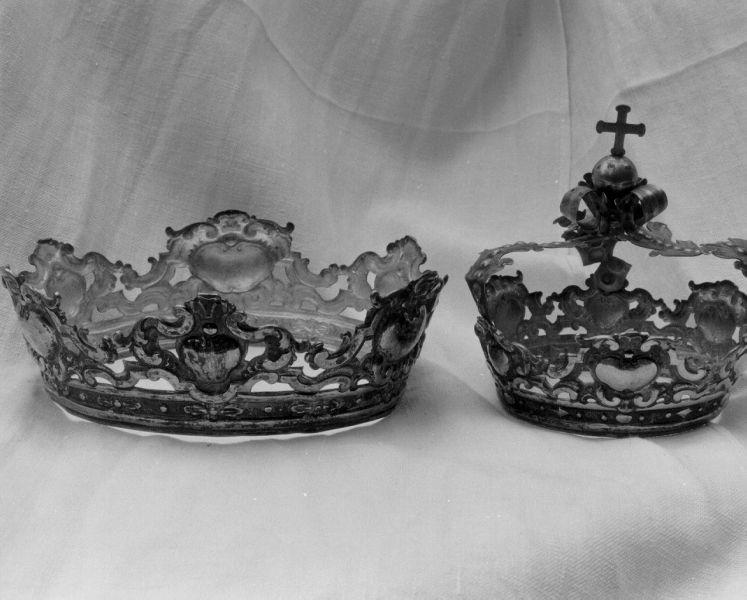 corona da statua, serie - bottega lucchese (seconda metà sec. XVIII)